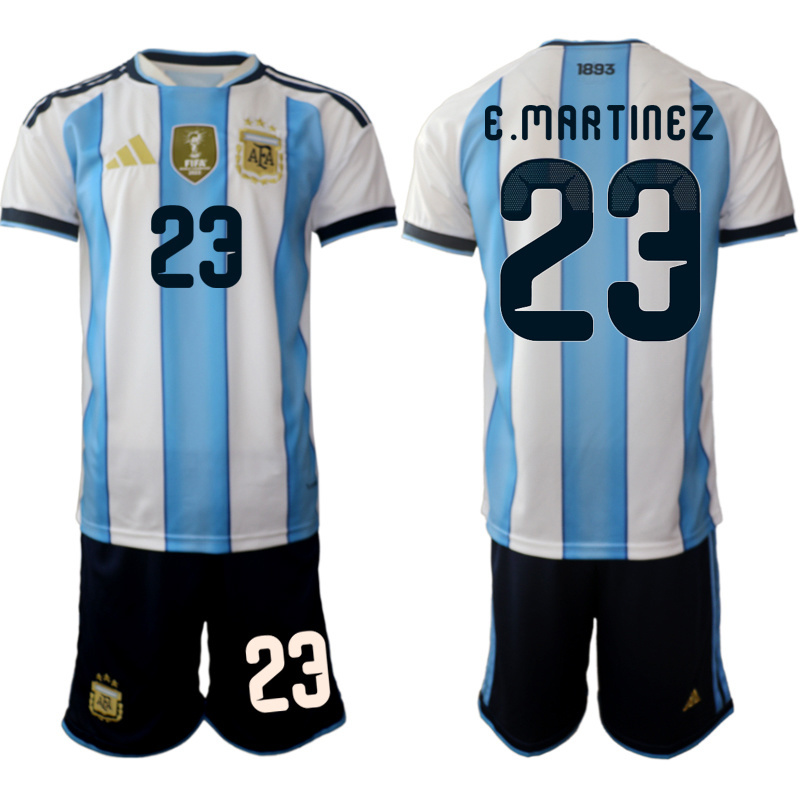 Men Argentina Long sleeve home 0130 style 2026 World Cup Soccer jersey->->